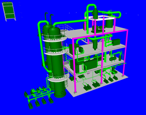 VOCs解吸再生系統3D模型